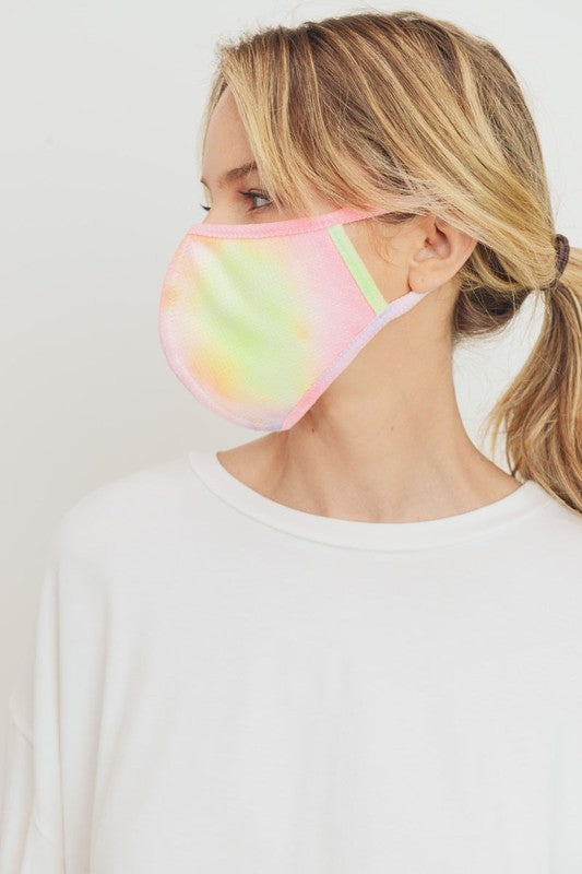 Over the Rainbow Tie Dye Face Mask